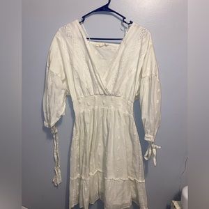 Love stitch ivory dress